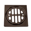 Westbrass Frank Pattern Snap-In Shower Strainer Grill, Square  & Crown D3171-12